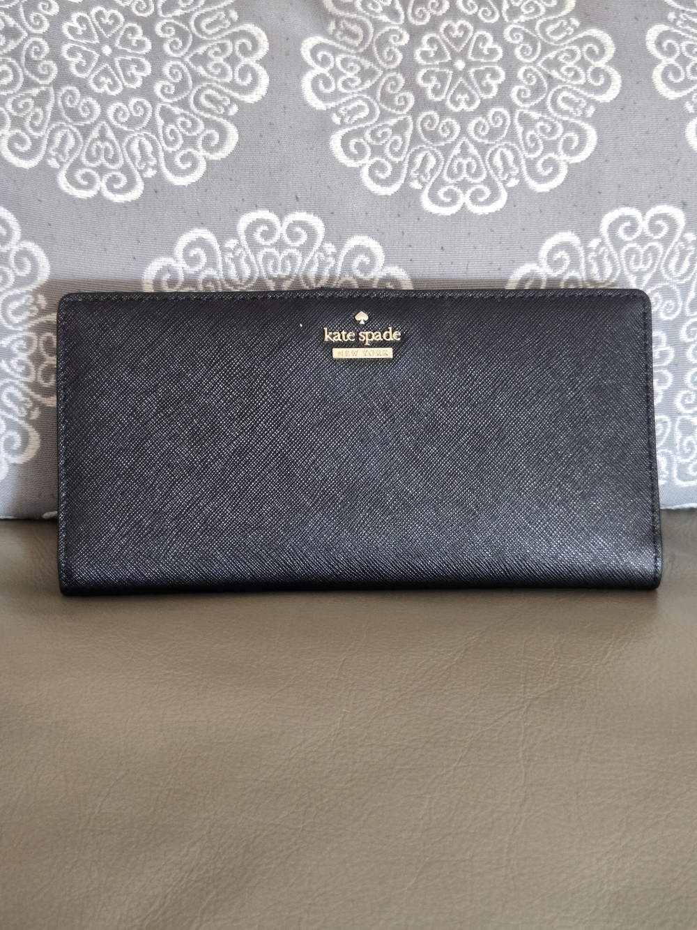 Kate Spade Black Saffiano Leather Wallet